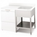 PIETEMENT POUR LAVE-VAISSELLE 1200X700 FL712 D/I POUR DESSUS 5897121/5897122 SAMMIC