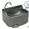 Lave-mains cuve inox semi-circulaire sans dosseret