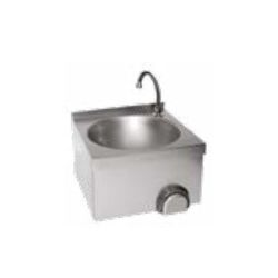 Lave-mains inox cuve ronde