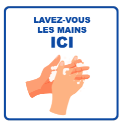 Panneau d'informations - Visuel Lavage des mains - Panneau Perforé (petit format)