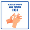 Panneau d'informations - Visuel Lavage des mains - Panneau Perforé (petit format)