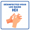 Panneau d'informations - Visuel Désinfection Panneau Simple (Grand format)