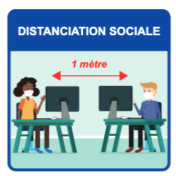 Panneau d'informations - Visuel Bureau Panneau Simple (Petit format)