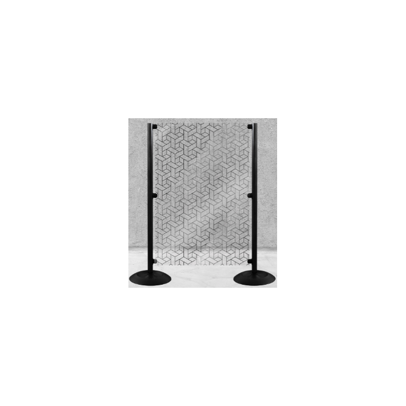 Panneau de séparation - Kit avec 2 poteaux + panneau H-1400x1000 mm Panneau de séparation - Kit avec 2 poteaux + panneau H-1400x1000 mm