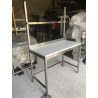 TABLE DE DÉCOUPE CHÂSSIS INOX AVEC DOSSERET