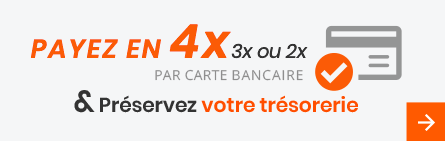 Payez en 4X, 3X ou 2X